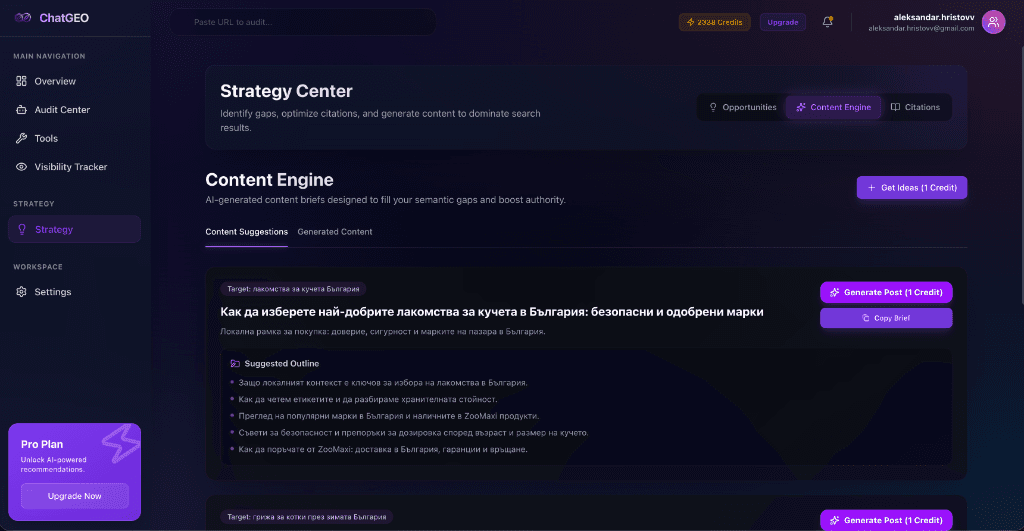 Get AI Recommendations